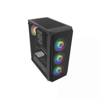PC skriňa Fury SHOBO/Midi Tower/Transpar./Čierna
