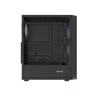 PC skriňa Fury SHOBO/Midi Tower/Transpar./Čierna