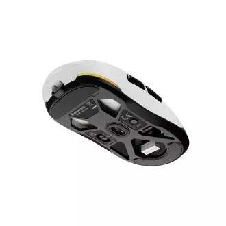 Genesis herná myš ZIRCON 660/Herná/Optická/12 000 DPI/Drôtové/Bezdrôtové/Biela