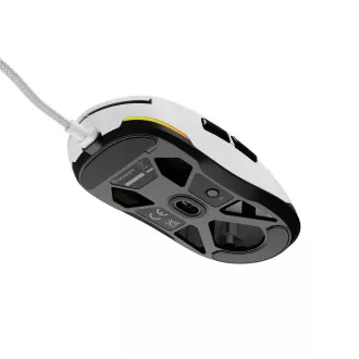 Genesis herná myš KRYPTON 660/Herná/Optická/12 000 DPI/Drôtové USB-A/Biela