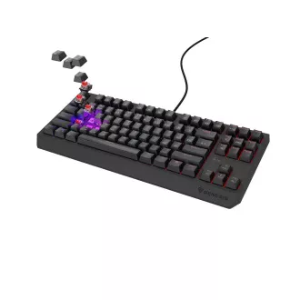 Herná klávesnica Genesis THOR 230/TKL/RGB/Outemu Red/Drôtové USB-A/SK-SK layout/Čierna