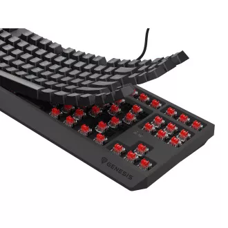 Herná klávesnica Genesis THOR 230/TKL/RGB/Outemu Red/Drôtové USB-A/SK-SK layout/Čierna