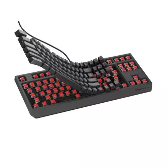 Herná klávesnica Genesis THOR 230/TKL/RGB/Outemu Red/Drôtové USB-A/SK-SK layout/Čierna