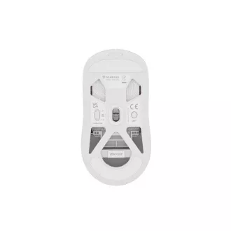 Genesis herná myš ZIRCON 660 PRO/Herná/Optická/Pre pravákov/26 000 DPI/Drôtová+bezdrôtová/Biela