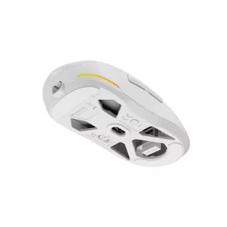 Genesis herná myš ZIRCON 660 PRO/Herná/Optická/Pre pravákov/26 000 DPI/Drôtová+bezdrôtová/Biela