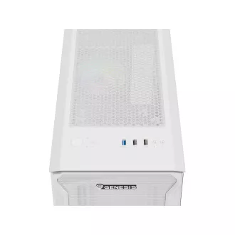 Počítačová skriňa Genesis IRID 503 ARGB LITE/Mini Tower/Transpar./Biela Počítačová skriňa Genesis IRID 503 ARGB LITE/Mini Tower/Transpar./Biela