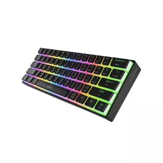 Genesis herná klávesnica THOR 660 G2/Gateron Brown/USB+BT/US layout/Biela