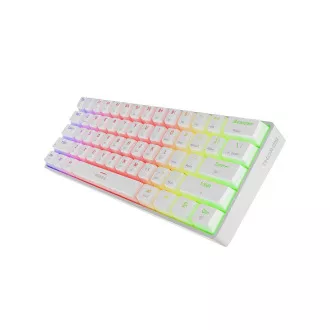 Genesis herná klávesnica THOR 660 G2/Gateron Brown/USB+BT/US layout/Biela