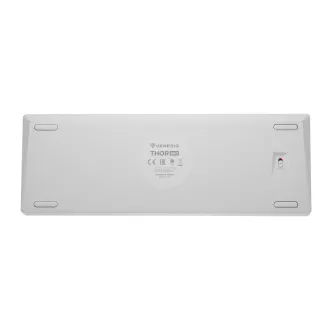 Genesis herná klávesnica THOR 660 G2/Gateron Red/USB+BT/US layout/Biela