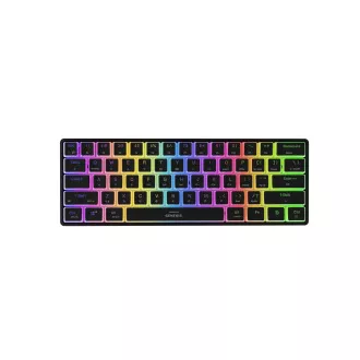 Genesis herná klávesnica THOR 660 G2/Gateron Brown/USB+BT/US layout/Čierna