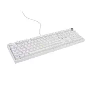 Herná mechanická klávesnica Genesis THOR 404/RGB/Outemu Peach Silent/Drôtové USB-A/US layout/Biela