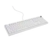 Herná mechanická klávesnica Genesis THOR 404/RGB/Outemu Peach Silent/Drôtové USB-A/US layout/Biela