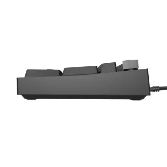 Herná mechanická klávesnica Genesis THOR 404/RGB/Outemu Peach Silent/Drôtové USB-A/US layout/Čierna