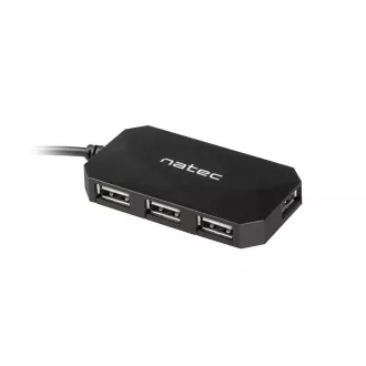 Natec Locust rozbočovač 4x USB 2.0 HUB, čierny Natec Locust rozbočovač 4x USB 2.0 HUB, čierny