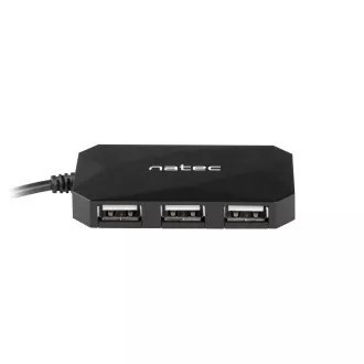 Natec Locust rozbočovač 4x USB 2.0 HUB, čierny Natec Locust rozbočovač 4x USB 2.0 HUB, čierny