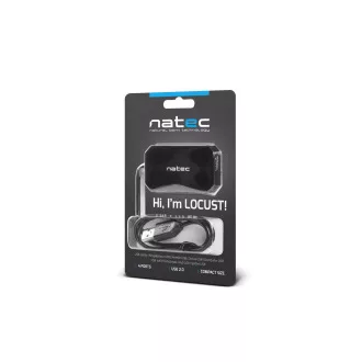 Natec Locust rozbočovač 4x USB 2.0 HUB, čierny Natec Locust rozbočovač 4x USB 2.0 HUB, čierny