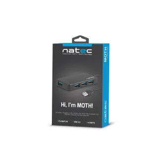 Natec Moth rozbočovač 4x USB 3.0 HUB Natec Moth rozbočovač 4x USB 3.0 HUB