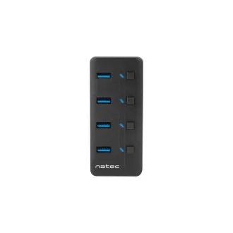 Natec Mantis 2 aktívny rozbočovač s funkciou nabíjania 4x USB 3.0 HUB, vypínač, napájací adaptér Natec Mantis 2 aktívny rozbočovač s funkciou nabíjania 4x USB 3.0 HUB, vypínač, napájací adaptér