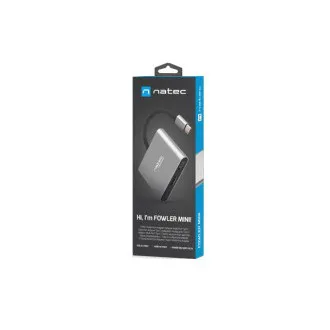 Natec multiport adaptér Fowler MINI USB-C PD, USB 3.0, HDMI 4K