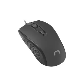Natec optická myš HOOPOE 2/1600 DPI/Kancelárska/Optická/Drôtová USB/Čierna