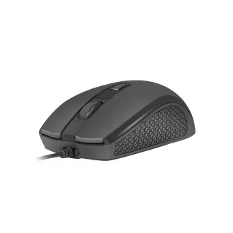 Natec optická myš HOOPOE 2/1600 DPI/Kancelárska/Optická/1 600 DPI/Drôtová USB/Čierna