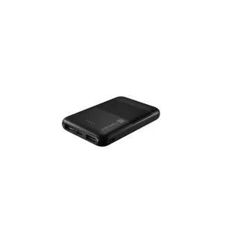 NATEC powerbanka TREVI COMPACT 5000 mA 2X USB-A + 1X USB-C, čierna