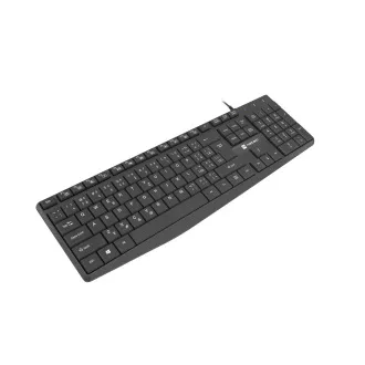 Natec klávesnica Nautilus 2/Drôtová USB/CZ/SK layout/Čierna