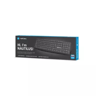 Natec klávesnica Nautilus 2/Drôtová USB/SK-SK layout/Čierna Natec klávesnica Nautilus 2/Drôtová USB/SK-SK layout/Čierna