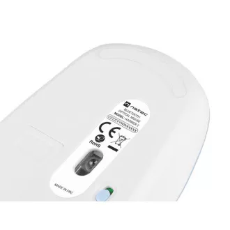 Natec optická myš HARRIER 2/1600 DPI/Kancelárska/Optická/1 600 DPI/Bezdrôtová Bluetooth/Svetlo modrá