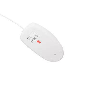 Natec optická myš RUFF 2/1 000 DPI/Kancelárska/Optická/Drôtová USB/Biela