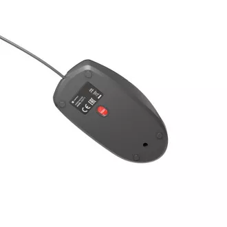 Natec optická myš RUFF 2/1 000 DPI/Kancelárska/Optická/Drôtová USB/Čierna