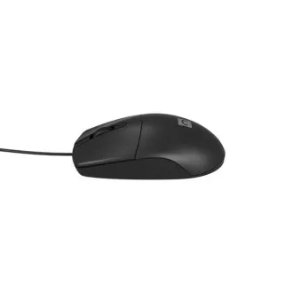Natec optická myš RUFF 2/1 000 DPI/Kancelárska/Optická/1 000 DPI/Drôtová USB/Čierna