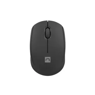 Myš Natec STORK/Kancelárska/Optická/1 600 DPI/Bezdrôtová USB/Čierna