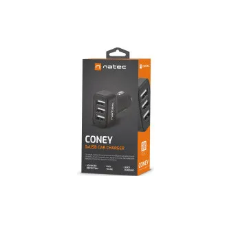 Natec nabíjačka do auta CONEY, 2XUSB, 1XUSB-C, 84W Natec nabíjačka do auta CONEY, 2XUSB, 1XUSB-C, 84W
