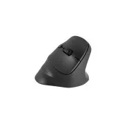 Natec CRAKE 2/Kancelárska/Optická/Pre pravákov/2 400 DPI/USB+BT/Čierna