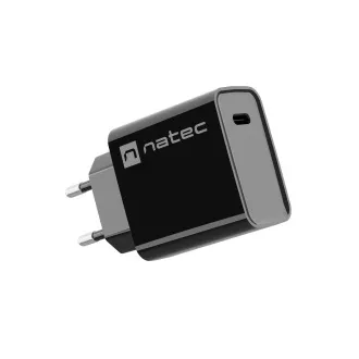 Univerzálna nabíjačka Natec RIBERA 20W 1X USB-C, čierna
