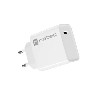 Univerzálna nabíjačka Natec RIBERA 20W 1X USB-C, biela