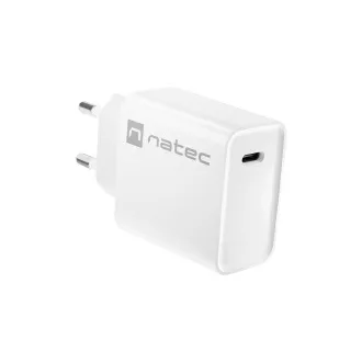 Univerzálna nabíjačka Natec RIBERA 20W 1X USB-C, biela
