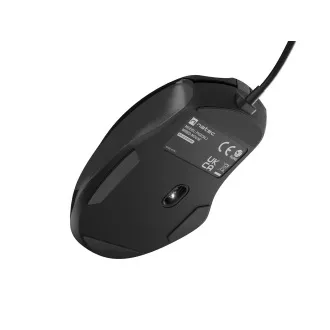 Natec optická myš PIGEON 2/4 000 DPI/Kancelárska/Optická/4 000 DPI/Drôtová USB/Čierna