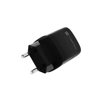Univerzálna USB nabíjačka Natec RIBERA GaN 30 W, 1X USB-A, 1X USB-C, čierna
