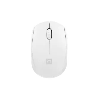 Myš Natec STORK/Kancelárska/Optická/1 600 DPI/Bezdrôtová USB/Biela