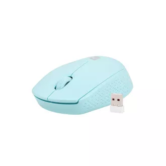 Myš Natec STORK/Kancelárska/Optická/1 600 DPI/Bezdrôtová USB/Modrá