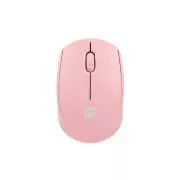Myš Natec STORK/Kancelárska/Optická/1 600 DPI/Bezdrôtová USB/Ružová