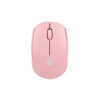 Myš Natec STORK/Kancelárska/Optická/1 600 DPI/Bezdrôtová USB/Ružová
