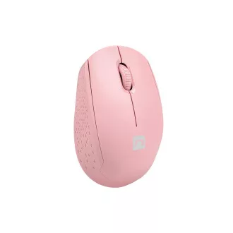 Myš Natec STORK/Kancelárska/Optická/1 600 DPI/Bezdrôtová USB/Ružová