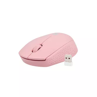 Myš Natec STORK/Kancelárska/Optická/1 600 DPI/Bezdrôtová USB/Ružová