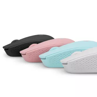 Myš Natec STORK/Kancelárska/Optická/1 600 DPI/Bezdrôtová USB/Ružová
