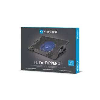Chladiaca podložka pre nb Natec DIPPER 2, 12,1-17,3“, LED, 1xventilátor, 2xUSB Chladiaca podložka pre nb Natec DIPPER 2, 12,1-17,3“, LED, 1xventilátor, 2xUSB