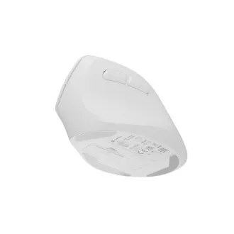 Bezdrôtová myš Natec CRAKE 2/Kancelárska/Optická/2 400 DPI/USB+BT/Biela/Vertikálna/Optická/Pre pravák