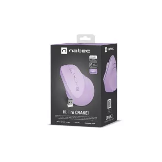 Bezdrôtová vertikálna myš Natec CRAKE 2/Optická/2 400 DPI/USB+BT/Levan/Vertikálna/Optická/Pre pravák Bezdrôtová vertikálna myš Natec CRAKE 2/Optická/2 400 DPI/USB+BT/Levan/Vertikálna/Optická/Pre pravák